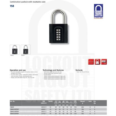 Combination Lock 158/40 #3